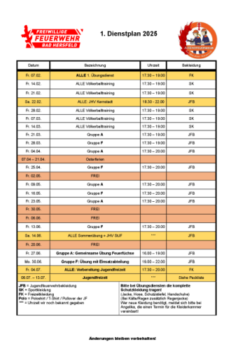 DienstplanMiniAnsicht